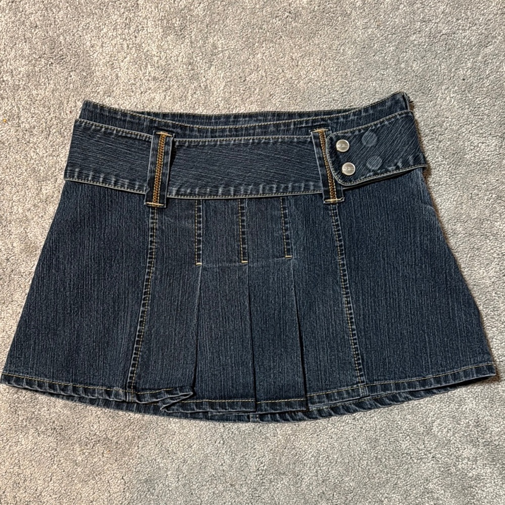 Vintage Fubu Mini Front Pleat Skirt